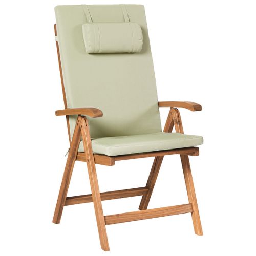 Lot De 2 Chaises De Jardin Avec Coussins Java Premium Acacia Vert