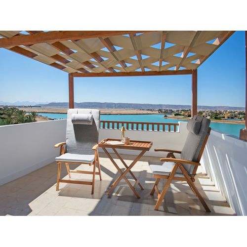 Ensemble Pour Bistro Java Premiuim Acacia Mélange De Gris