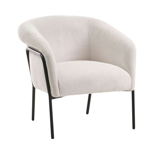 Fauteuil Krossen Tissu Beige Clair