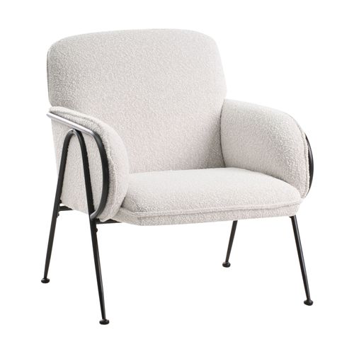 Fauteuil Trysnes Tissu Beige Clair
