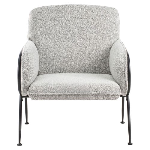 Fauteuil Trysnes Tissu Noir/blanc