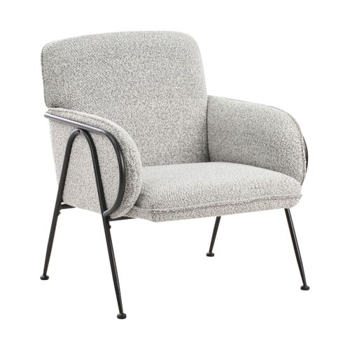 Fauteuil Trysnes Tissu Noir/blanc