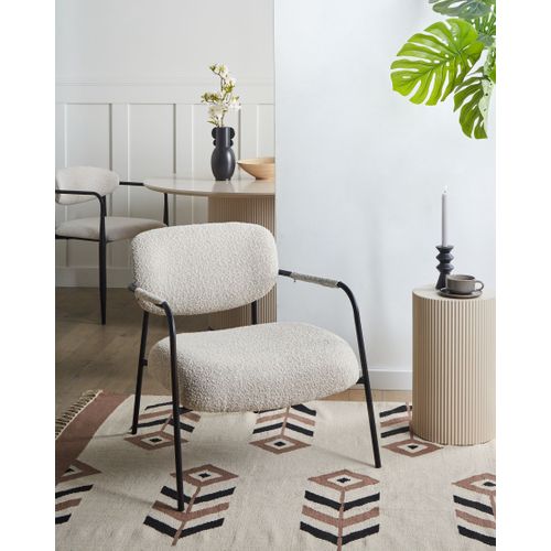 Fauteuil Ausvika Tissu Beige Clair