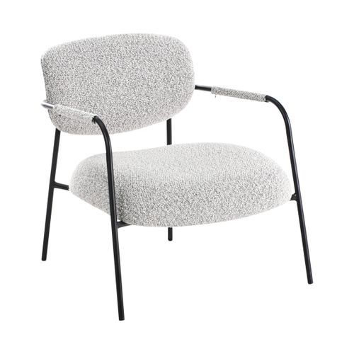 Fauteuil Ausvika Tissu Noir/blanc