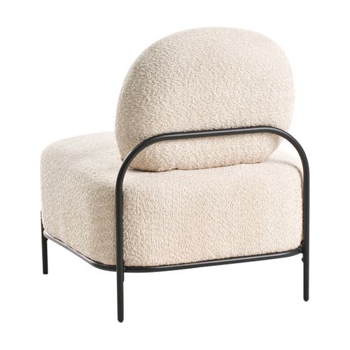 Fauteuil Lunde Tissu Beige