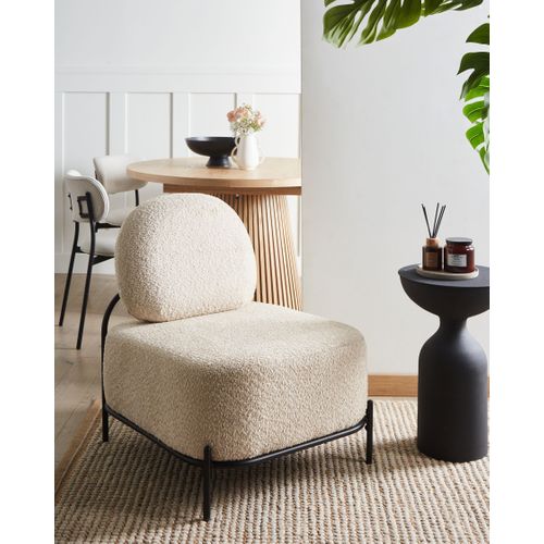 Fauteuil Lunde Tissu Beige