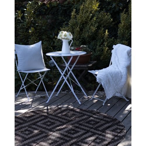 Tapis D'extérieur Ajmer Noir Ø 160 Cm