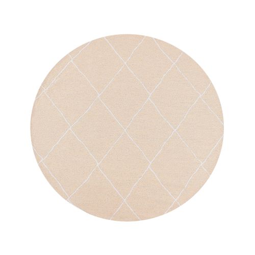 Tapis D'extérieur Gwalior Beige Ø 120 Cm