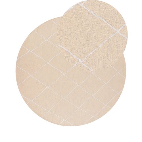 Tapis D'extérieur Gwalior Beige Ø 160 Cm