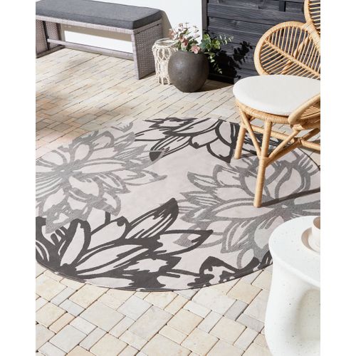 Tapis D'extérieur Solapur Gris Ø 160 Cm