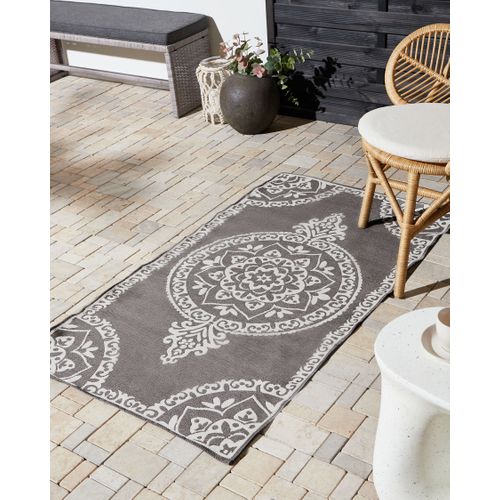 Tapis D'extérieur Kohima Gris 80 X 150 Cm