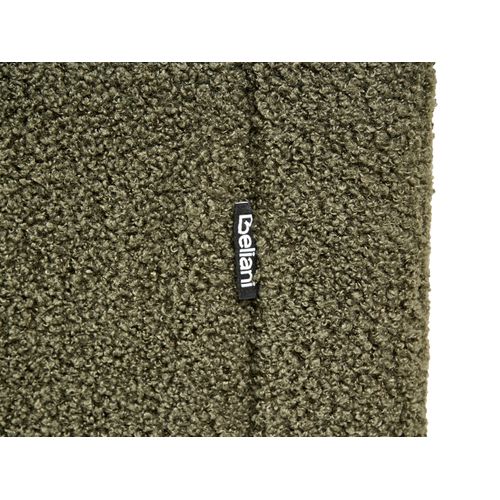 Lit Sans Tête De Lit Bouclé Roanne 90 X 200 Cm Vert Foncé