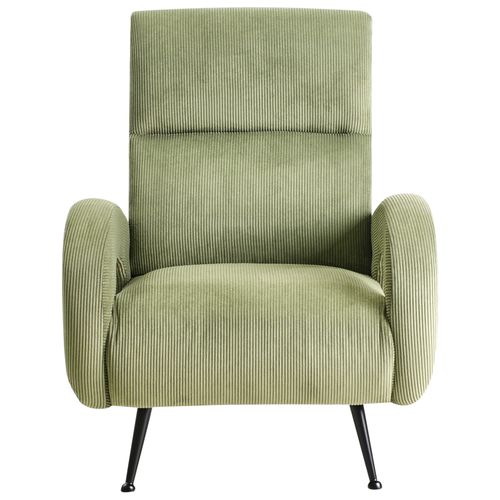 Fauteuil Svalov Velours Côtelé Vert