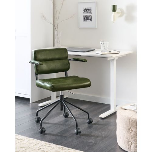 Chaise De Bureau Candor Cuir Pu Vert Foncé