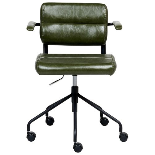 Chaise De Bureau Candor Cuir Pu Vert Foncé
