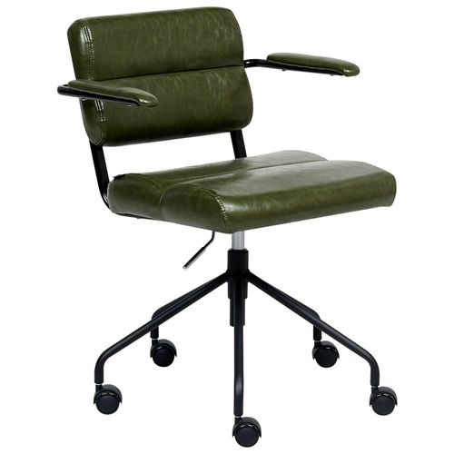 Chaise De Bureau Candor Cuir Pu Vert Foncé