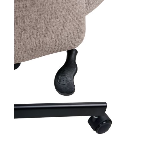 Chaise De Bureau Caroga Tissu Marron Clair