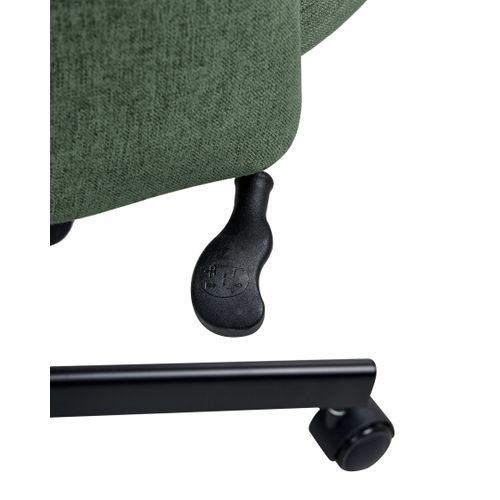Chaise De Bureau Caroga Tissu Vert Foncé