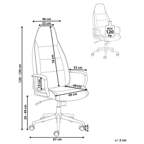 Chaise De Bureau Rebel Tissu Blanc Cassé