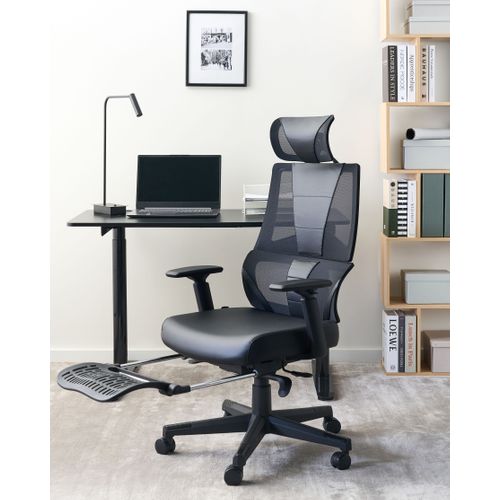 Chaise De Bureau Creator Cuir Pu Noir