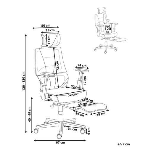 Chaise De Bureau Creator Cuir Pu Noir