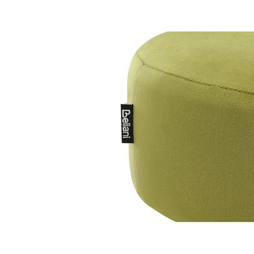 Repose-pied Delco Velours Vert Citron