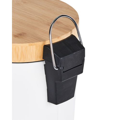 Lot De 2 Poubelles à Pédale 3 L Ecosmart Métal Blanc