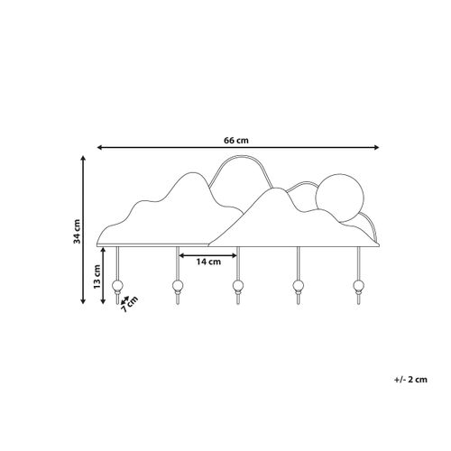 Porte-manteau Mural Sligo Noir