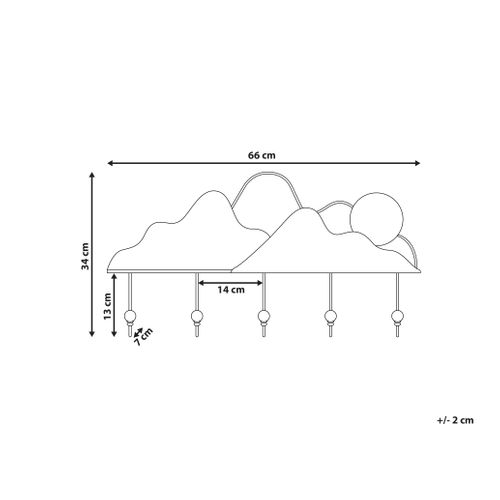 Porte-manteau Mural Sligo Noir