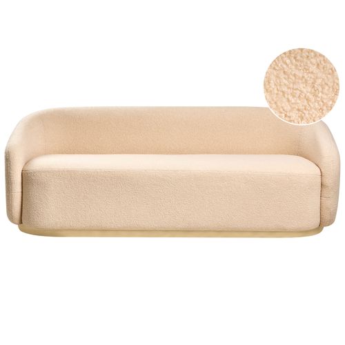 Canapé 2 Places Sipo Bouclé Beige