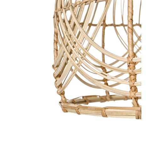Lampe Suspension Postrero Rotin Naturel