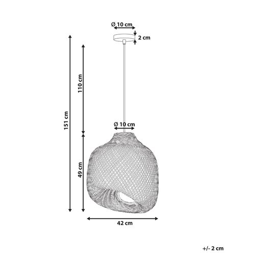Lampe Suspension Gurabo Bambou Naturel