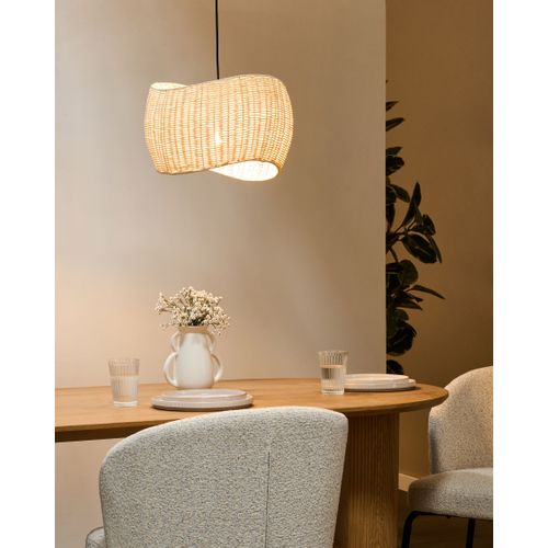Lampe Suspension Coamo Rotin Naturel