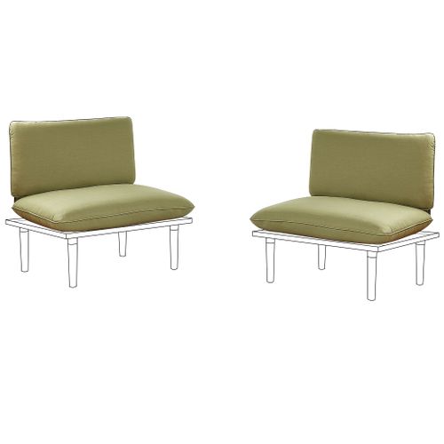 Ensemble De Housses De Coussins D'extérieur Frascati Vert Olive