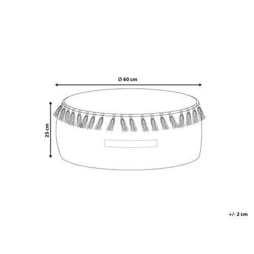 Pouf Gotha Velours Bleu