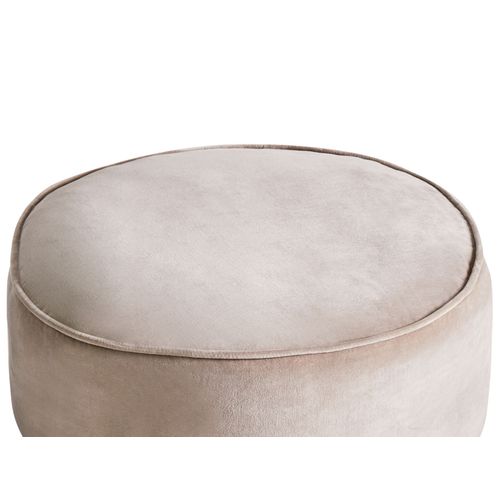 Pouf Yulle Velours Marron Clair