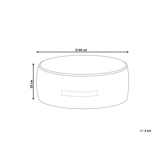 Pouf Yulle Velours Marron Clair