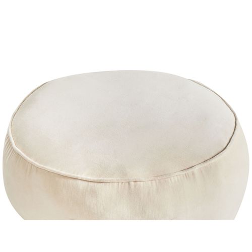 Pouf Yulle Velours Beige Clair