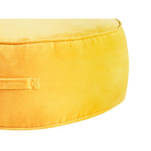 Pouf Yulle Velours Jaune
