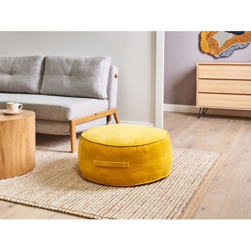 Pouf Yulle Velours Jaune