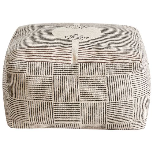 Pouf Lutz Coton Gris