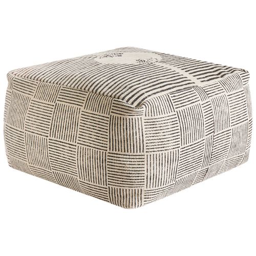 Pouf Lutz Coton Gris