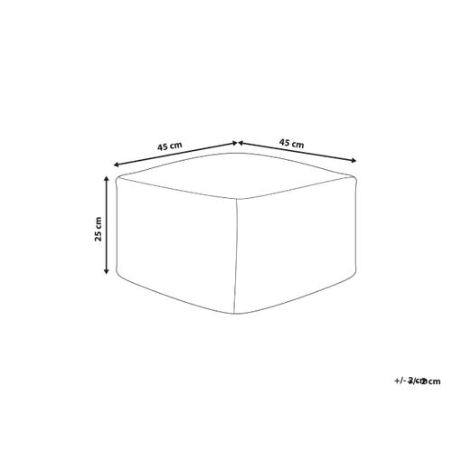 Pouf Lutz Coton Gris