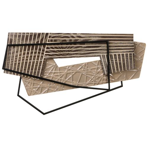 Décoration Murale Ennis Métal 36 Cm Marron