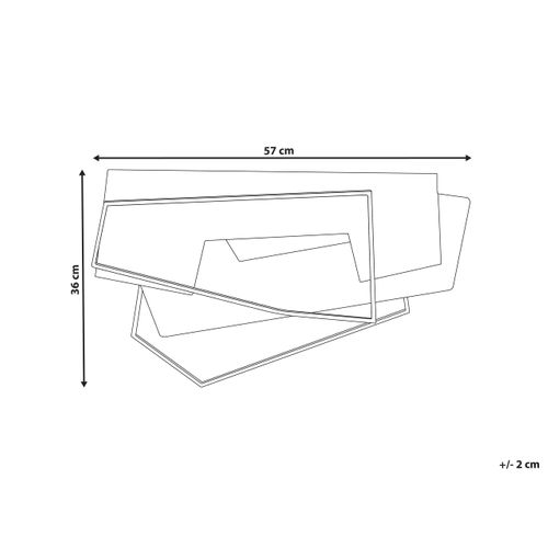 Décoration Murale Ennis Métal 36 Cm Marron