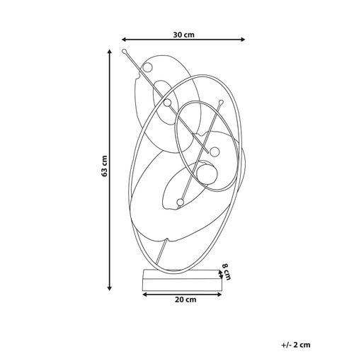 Accessoire Décoratif Lusk Métal Doré