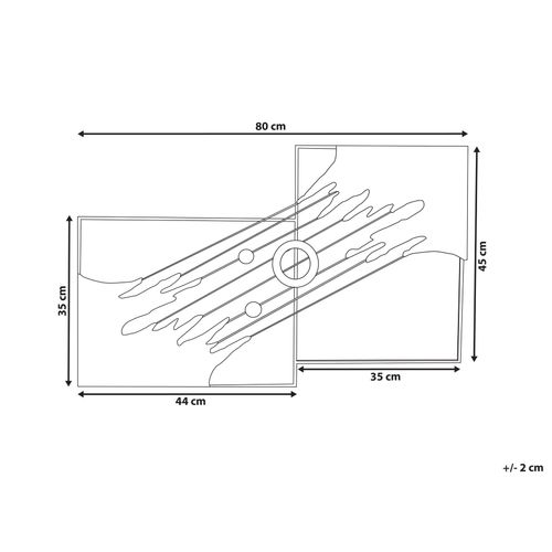 Décoration Murale Skerries Métal 45 Cm Gris