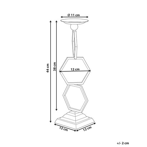Bougeoir Ardee Métal 44 Cm Doré