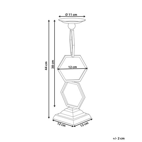 Bougeoir Ardee Métal 44 Cm Doré