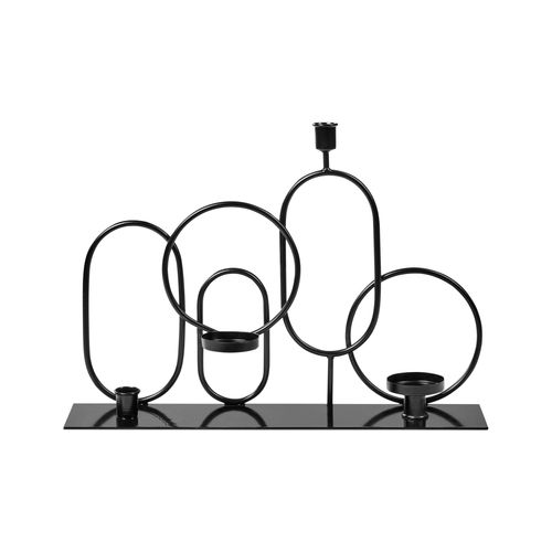 Bougeoir Cobh Métal 30 Cm Noir